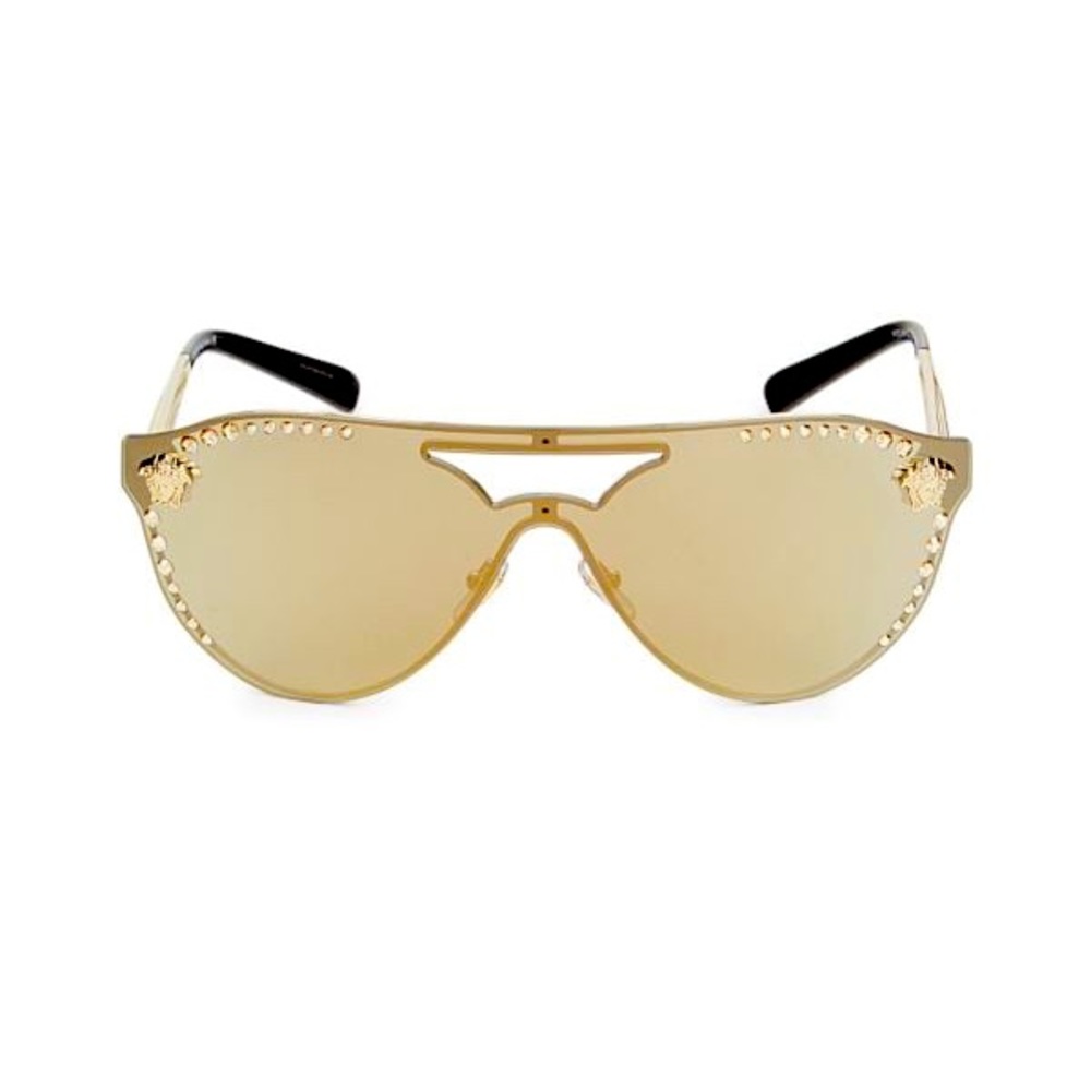 Gold Versace Aviator Sunglasses